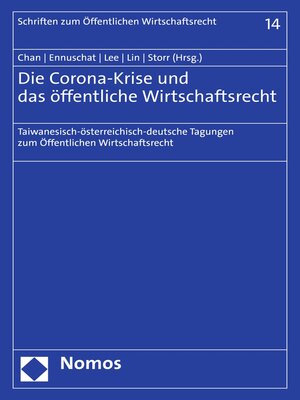 cover image of Die Corona-Krise und das öffentliche Wirtschaftsrecht